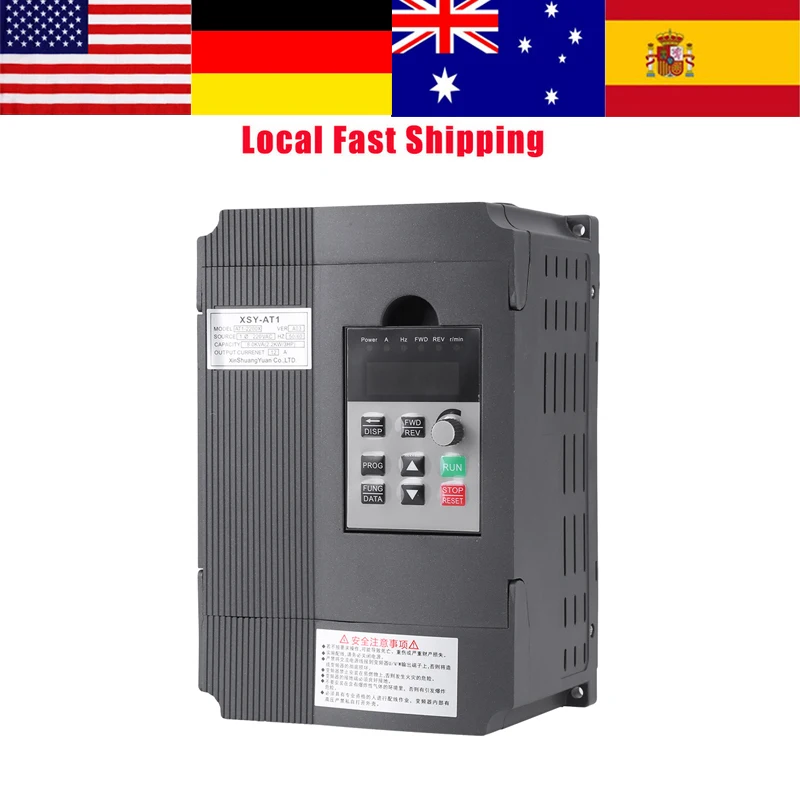 220 V 3 фазы частотно регулируемый привод VFD Скорость контроллер 2.2kW двигатель