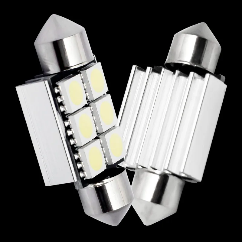 1 шт. 36 мм C5W C10W canbus без ошибок Festoon 6 led 5050 smd автомобильный светильник для номерного