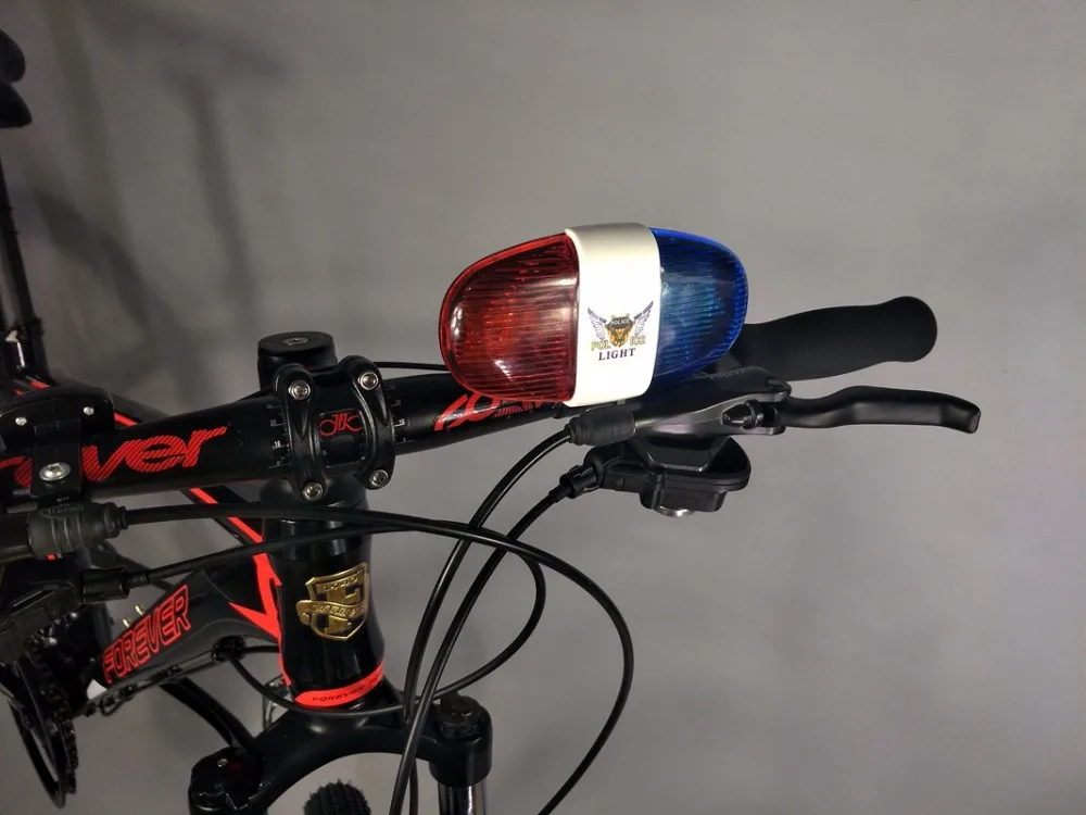 Велосипедный велосипедный Электрический колокольчик 6LED 4 тона сигнальные