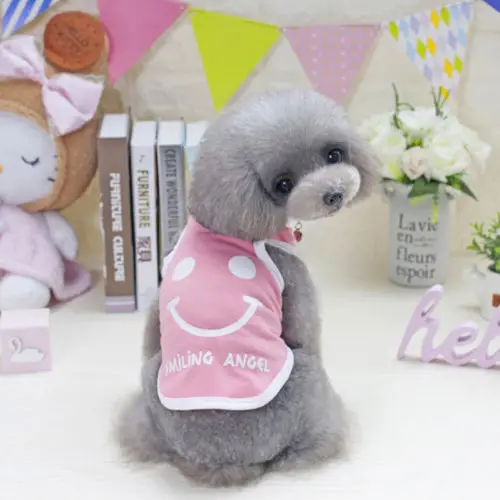 Модная хлопчатобумажная одежда для домашних питомцев с изображением