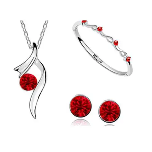 Классические ожерелья и подвески со стразами кристаллами серьги браслет