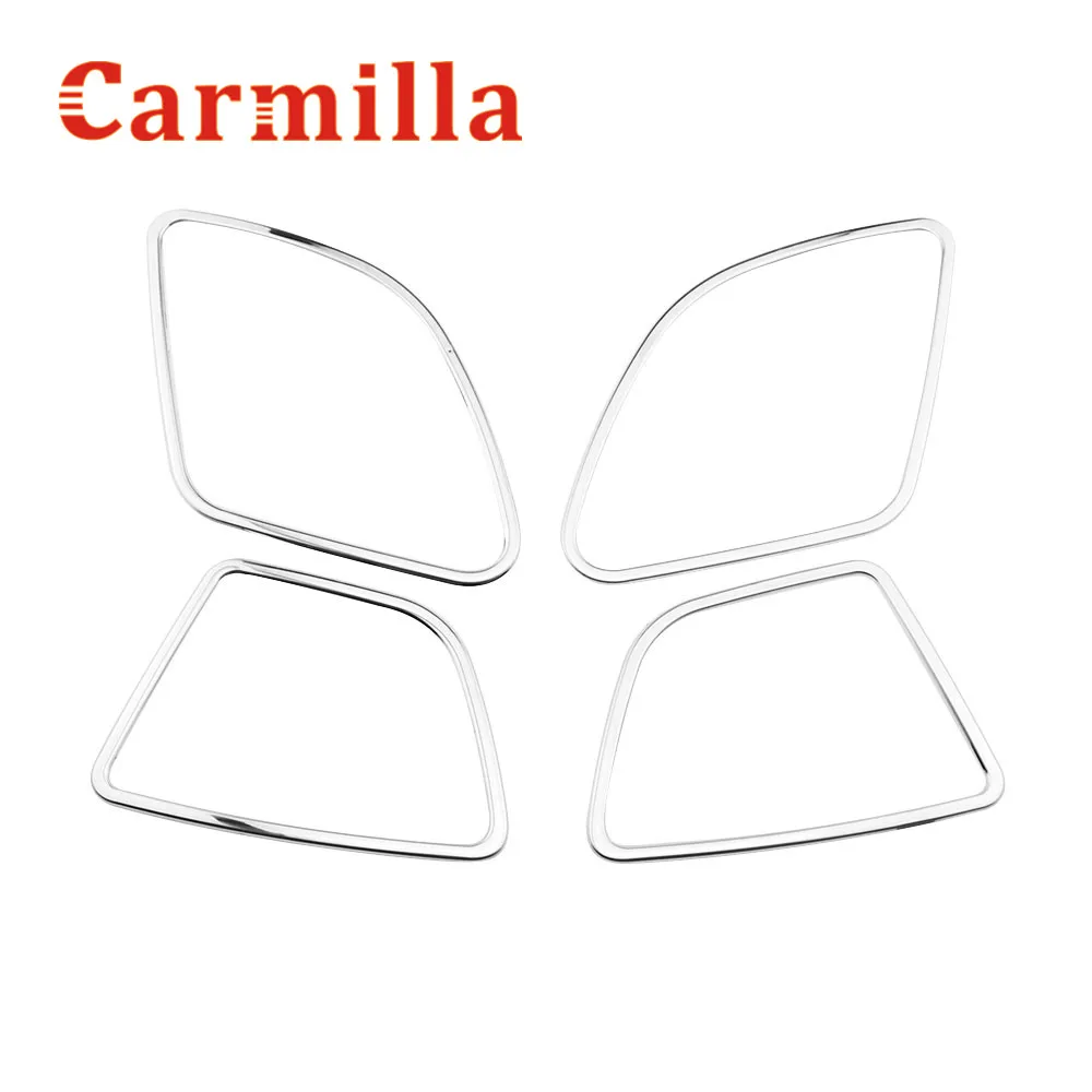 Carmilla Нержавеющая сталь двери автомобиля Рог украшения Динамик кольцо с отделкой пайетками Стикеры для ford New Fiesta MK7 2011 2012 2013 Acc