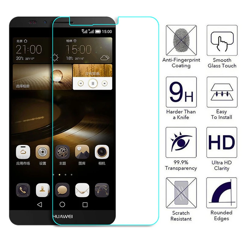Baixin закаленное стекло для Huawei mate Защита экрана mate2 mate7 стеклянная пленка 9H 2.5D |