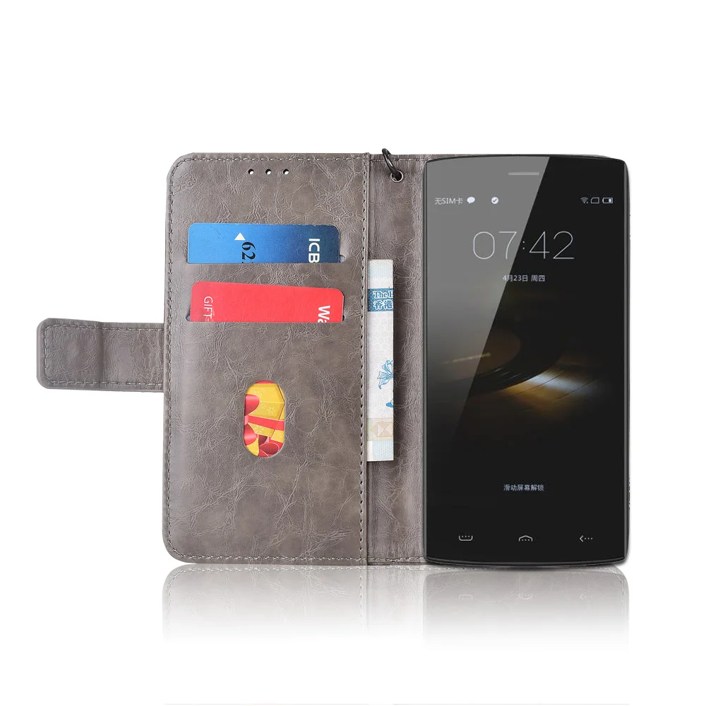 Кожаный чехол-книжка для HomTom HT7 pro Fundas с цветочным принтом 100% специальный