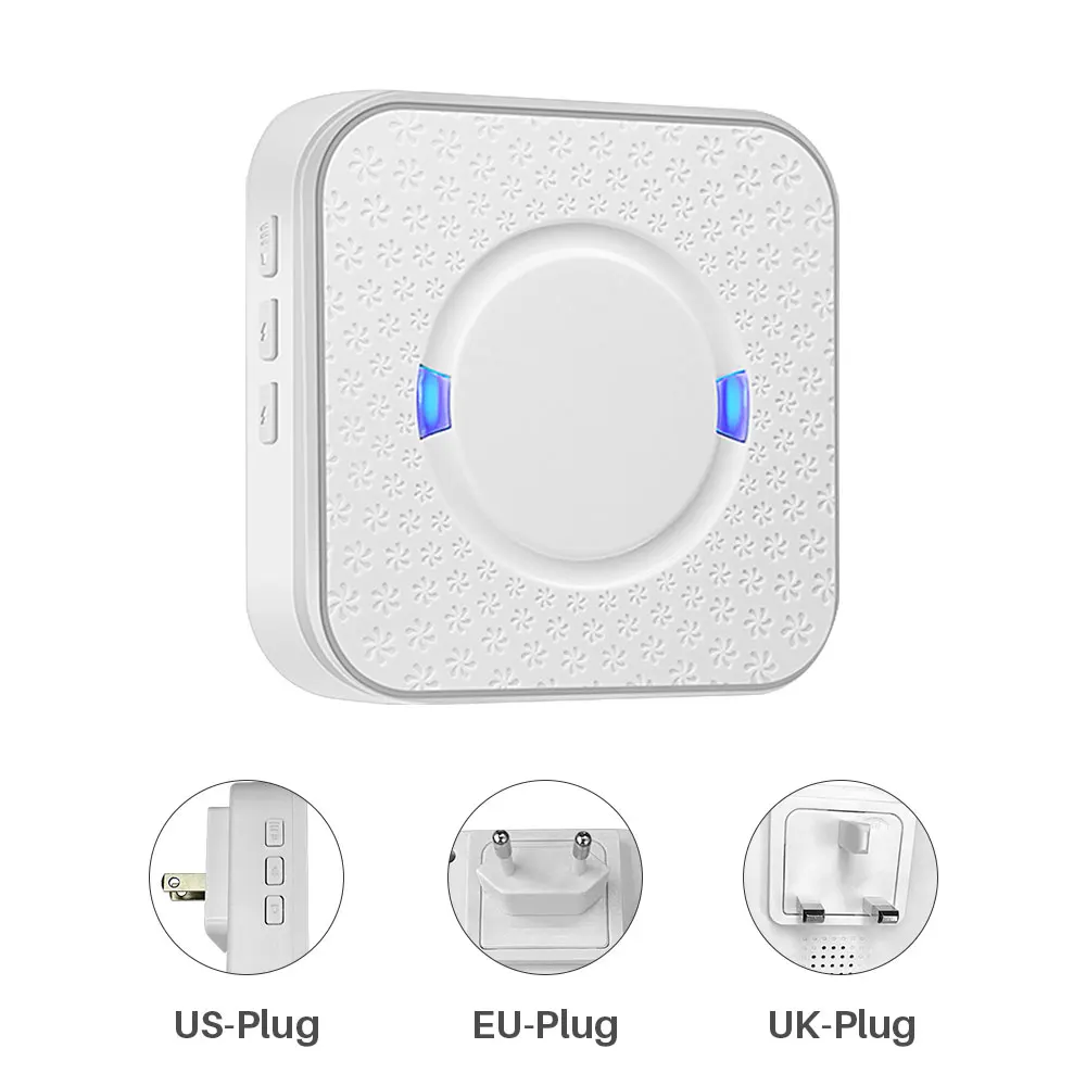 Chime Chime Ding Dong беспроводной дверной звонок приемник AC 90 V-250 V 52 Chimes 110dB Wifi дверной Звонок камера низкое энергопотребление внутренний звонок - Цвет: Chime