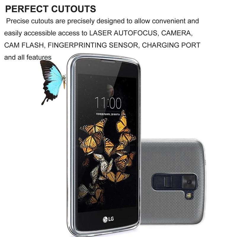 Мягкий ТПУ чехол для lg k8 Tpu для lg k8 LTE K350 K350E K350N для lg k8 Coque прозрачный силиконовый чехол на K8