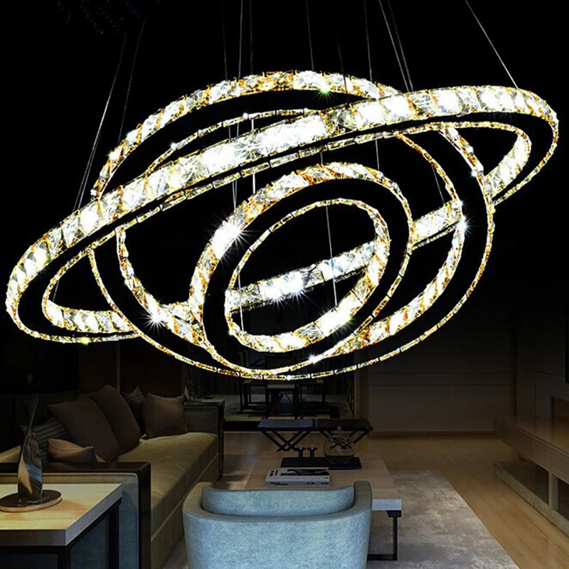 Современный хрустальный светодиодный подвесной светильник K9 кухонная лампа с