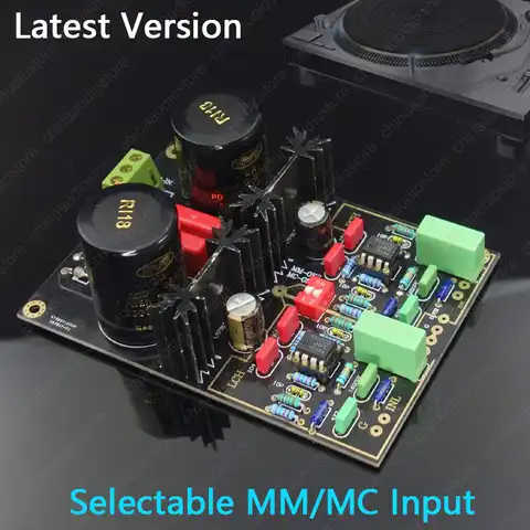 Предусилитель V2020 MM MC проигрыватель Phono, предусилитель, двойной фонокорректор, обновляемый операционный усилитель