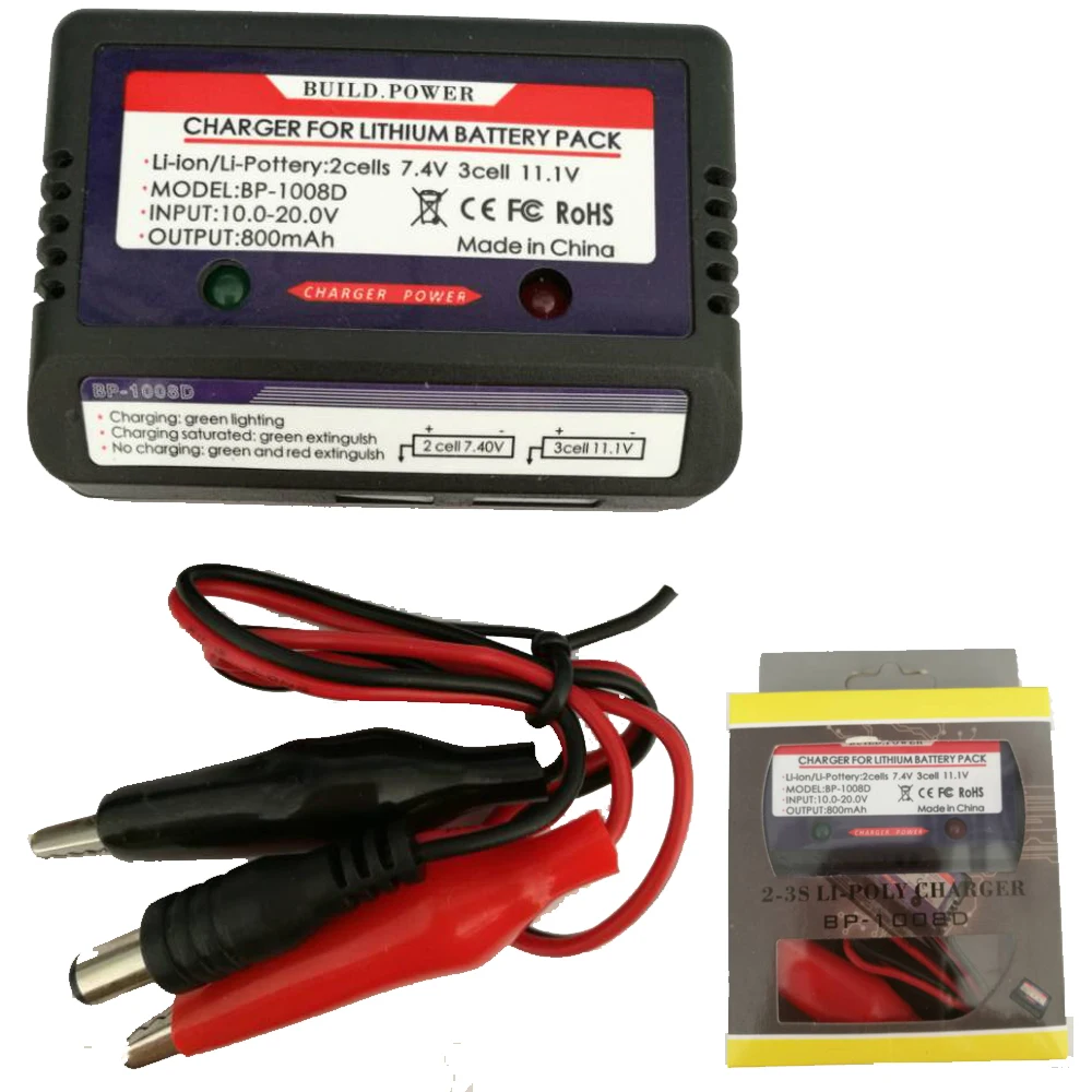 Регистрация Доставка 1 комплект Li Poly баланс Зарядное устройство для 7.4 11.V 2 3 s S