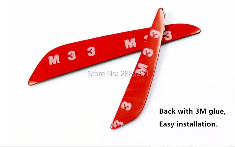 4 шт. Стайлинг автомобиля наклейки на бампер углеродное волокно защита от