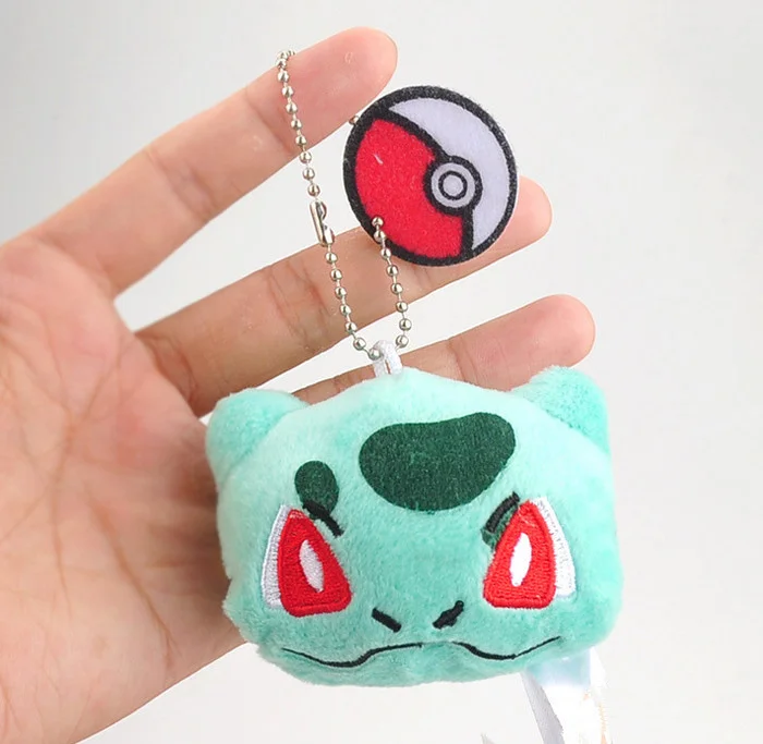 7 см прибл. Чучело Пикачу плюшевые брелки игрушка Bulbasaur белка тонкий брелок подарок плюшевая игрушка кукла