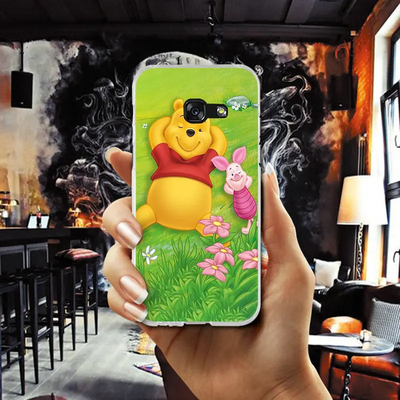Cute And Clumsy Winnie Pooh Soft Phone Cases Cover for Samsung Galaxy S2 S3 S4 S5 Mini S6 S7 S8 S9 S10 Edge Plus Lite Note 5 8 |