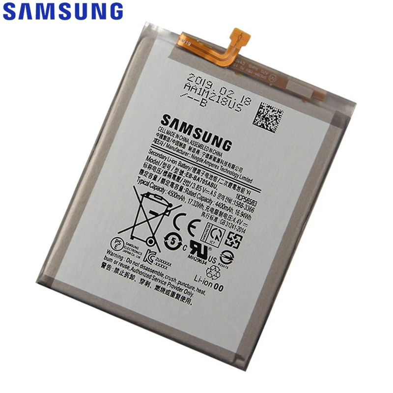 Сменный аккумулятор EB-BA705ABU для samsung Galaxy A70 A705 SM-A705 аккумулятор 4500 мАч