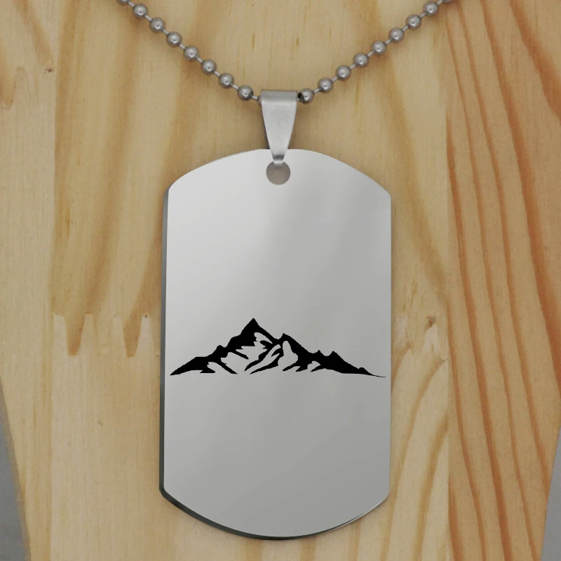 2018 Подвеска из нержавеющей стали для горного хребта ожерелье с мотивацией