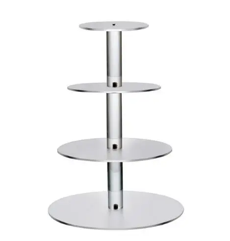 3/4 Tier Clear Acrylic Cake Stand Set Round Cupcake Wedding Display Transparent | Дом и сад