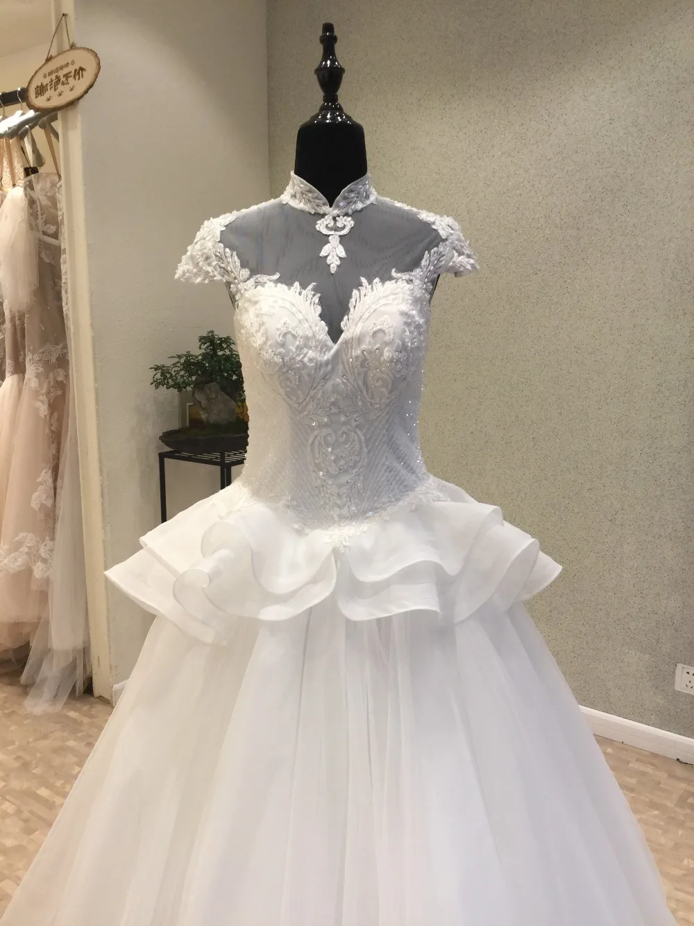 Vestidos De Novia великолепные В стиле принцессы Свадебное платье корсет Назад Тюль