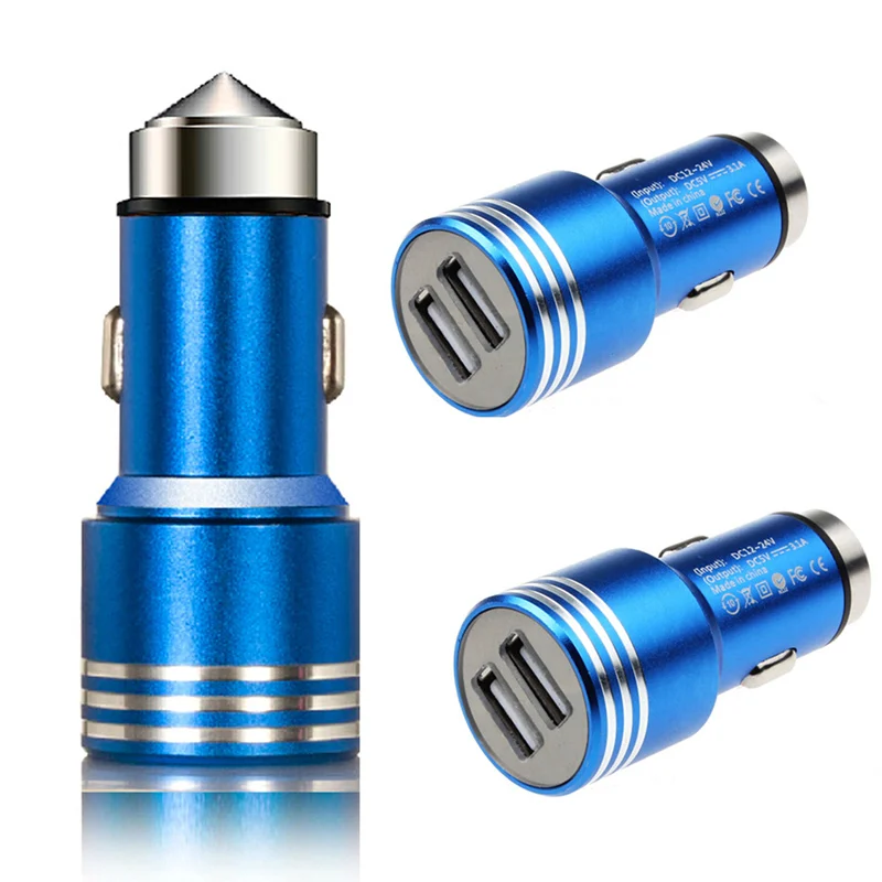 Новый круглый тип Bullet 5V 2.4A умный быстрый Электрический мини двойной порт USB