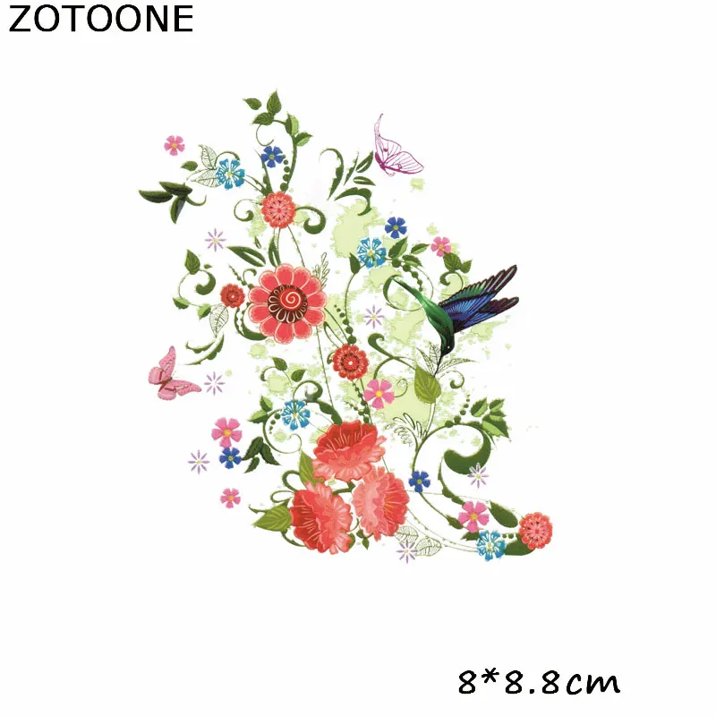 ZOTOONE полоски для одежды с цветочным принтом переноса утюгом кусочек Fleur De Lis