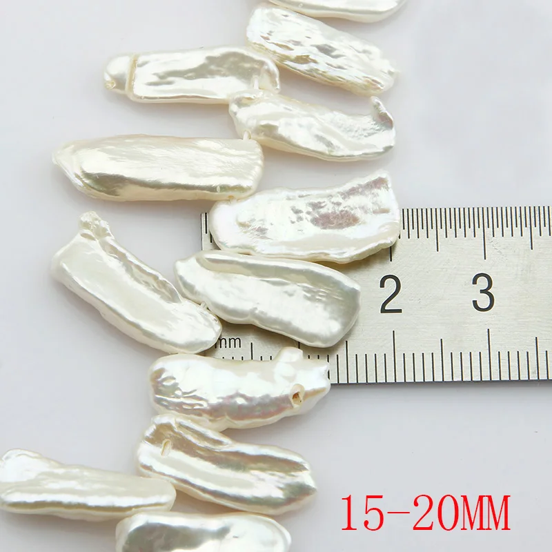 CAMDOE DANLEN Pearl бусины 15x20 мм Biwa барокко Возрожденный Кеши жемчужные из натурального