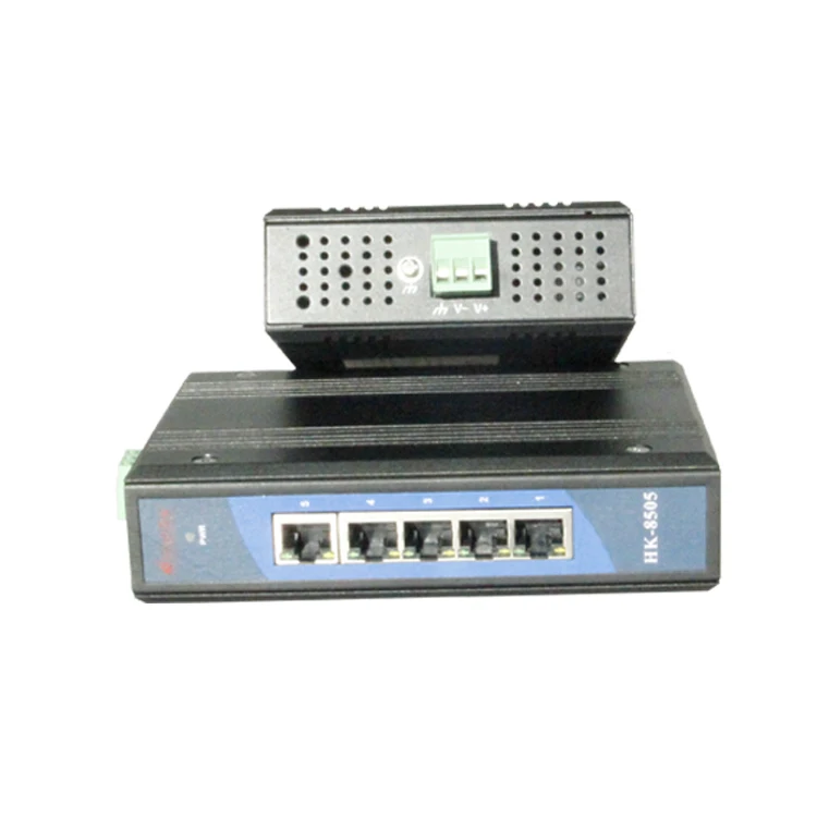 Industrial ethernet switch 5 Порты широкий диапазон рабочих температур din-рейку сети Ethernet