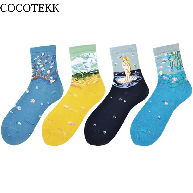 COCOTEKK 2018 новые модные дизайнерские абстрактные рисунки маслом ЗАБАВНЫЕ РЕТРО