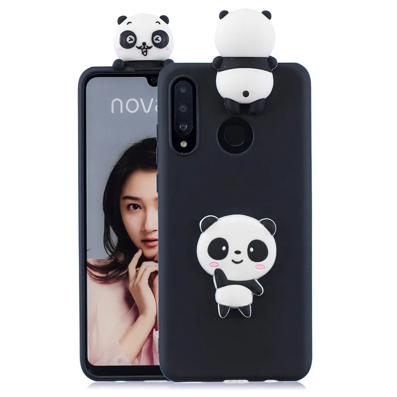 3D Милый Панда Единорог кактус Силиконовый ТПУ чехол для телефона на Coque huawei P Smart Honor 10i Honor 10 Lite чехол для женщин и детей