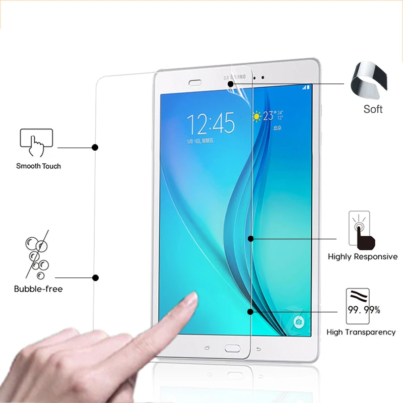 Лучшая глянцевая прозрачная защитная пленка против царапин для Samsung Galaxy Tab A T550