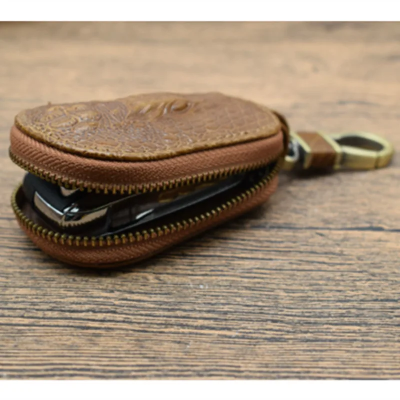 BYCOBECY натуральная кожа ключа автомобиля кошельки Для мужчин Key Holder ключница ключи