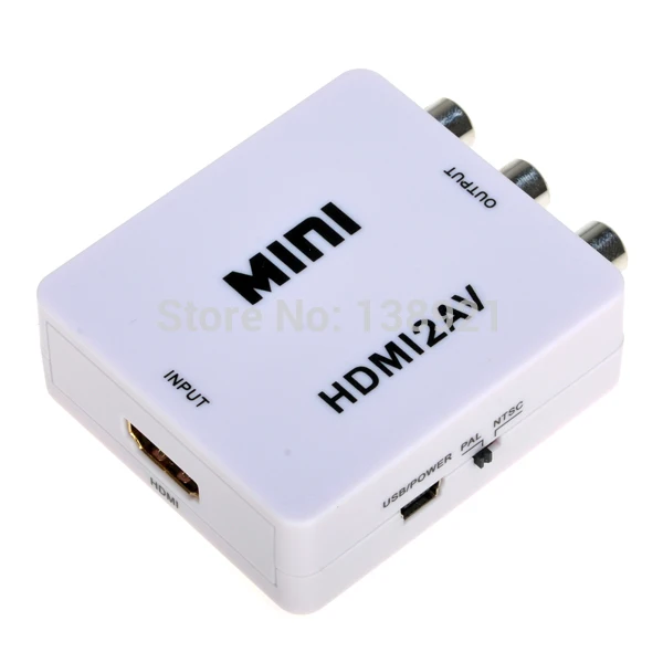 1080 P HD Mini HDMI для 3RCA CVBS Composite AV Видео Конвертер Разъем Адаптера Converter ТВ PS3 VHS
