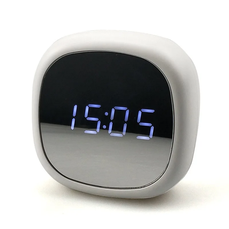 Mirror Alarm Clocks Digital Snooze Table Clock Wake Up Light Electronic Large Time Temperature Display Home Decoration | Дом и сад