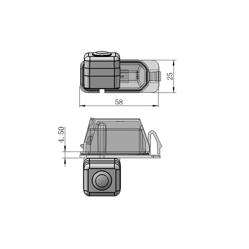 

For Ford Ford Ecosport 2013 HD CCD camera car parking rear view backup camera 170 degrees Lens angle view vehicle camera