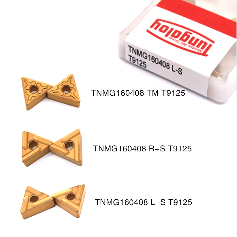 10 шт. TNMG160408 TM R S T9125 высококачественный карбидный внешний резец для наружной обточки TNMG 160408 токарный станок с ЧПУ