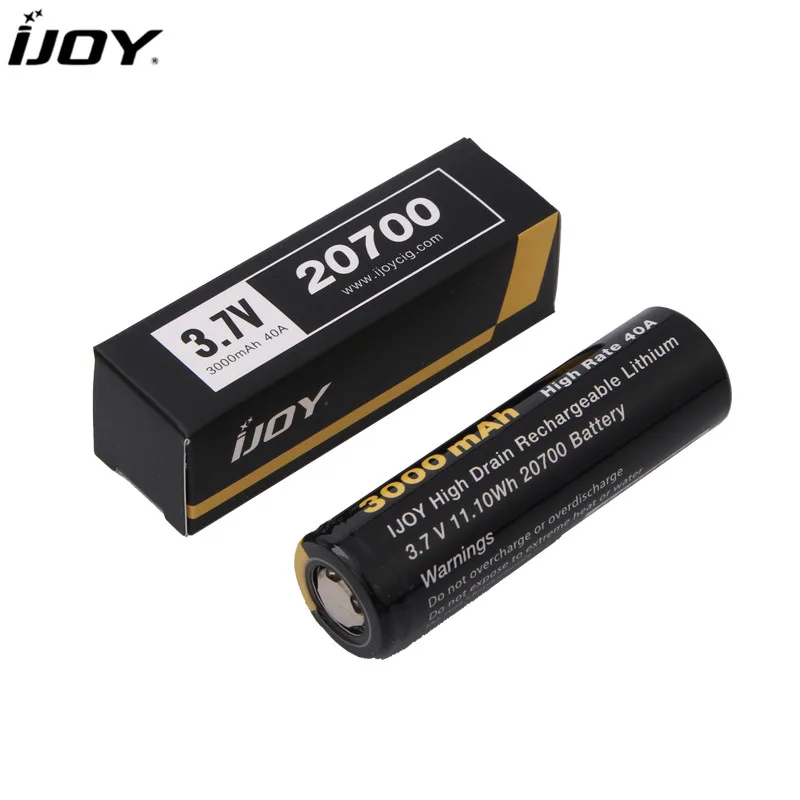 Литий ионный аккумулятор IJOY INR 20700 100% оригинал 3 7 В 3000 мА/ч 40A для электронной