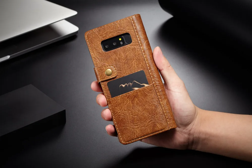 3D Case For Samsung Galaxy s9 s8 Plus s7 egde Retro Leather Wallet Card Pocket Cover Back Phone Note 8 9 | Мобильные телефоны и