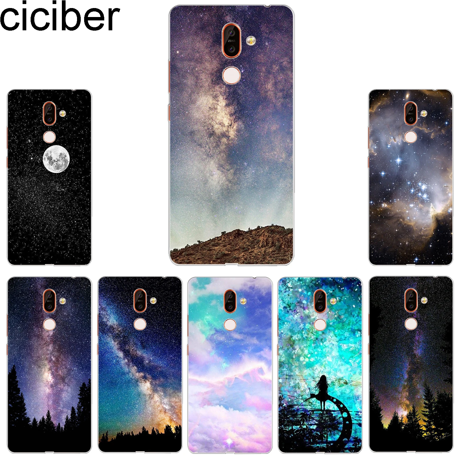 Ciciber чехол для телефона Nokia 9 PureView 1 2 3 5 6 7 8 Sirocco мягкая задняя крышка из ТПУ Plus Funda |