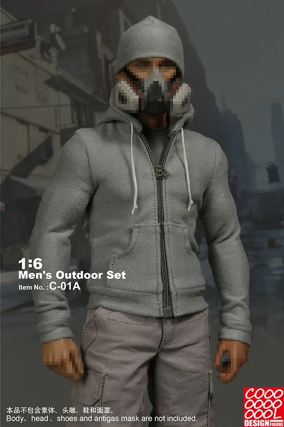 Estartek C 01 1/6 Мужская Уличная комплект/1:6 верхней одежды для девочек комплект детей