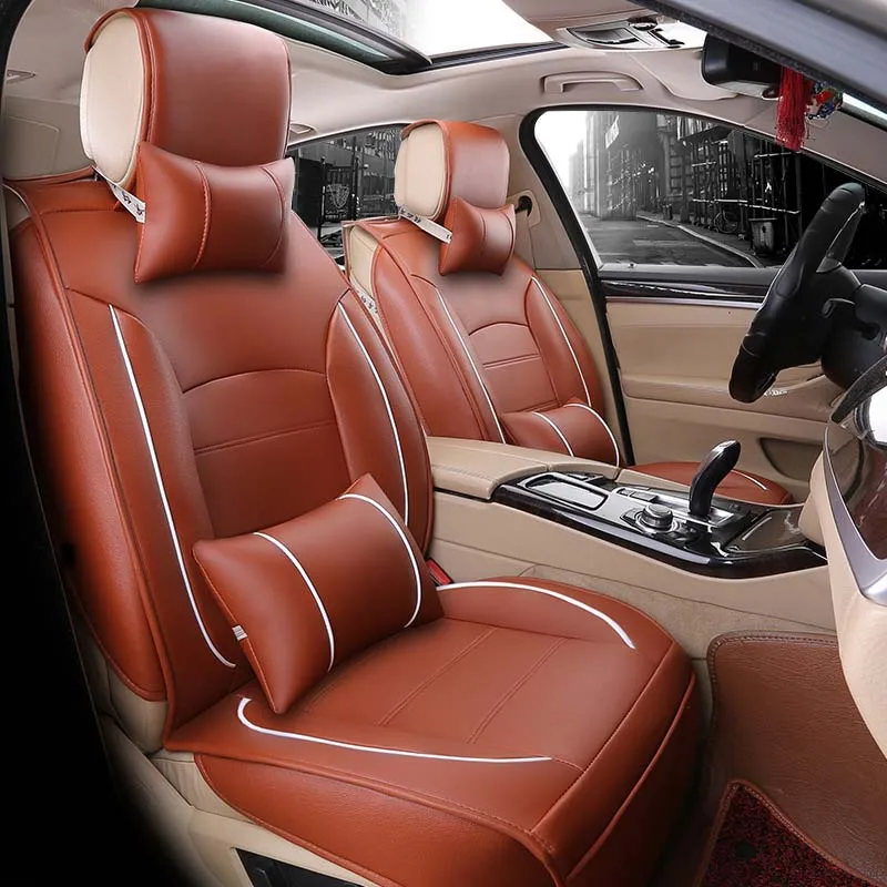 Luxury waterproof leather universal car seat cushion for Toyota all models Venza Crown Camry RAV4 varis Levin verso vios Corolla |