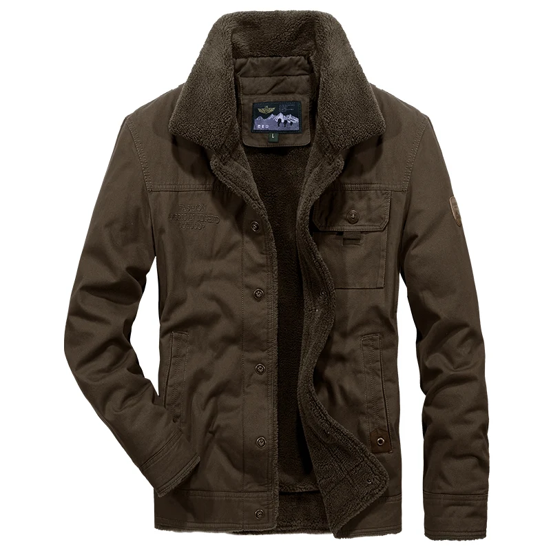 2019 Autumn Winter jacket men military style brand  parka men thicken fleece cotton-padded parka hombre plus size 4XL