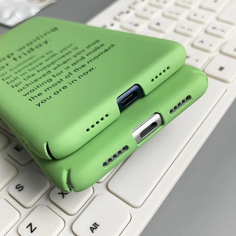 For Xiaomi Redmi 6 6A S2 Case Hard PC Matcha Green Matte Slim Protective Back Cover for xiaomi 3 3S 4A 4X 5A 5 Plus |