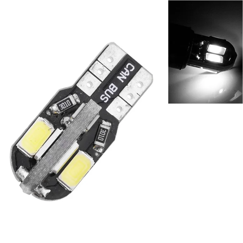 1 шт. T10 194 5630 5730 W5W 8smd led Canbus без ошибок автоматическая лампа для чтения габаритных