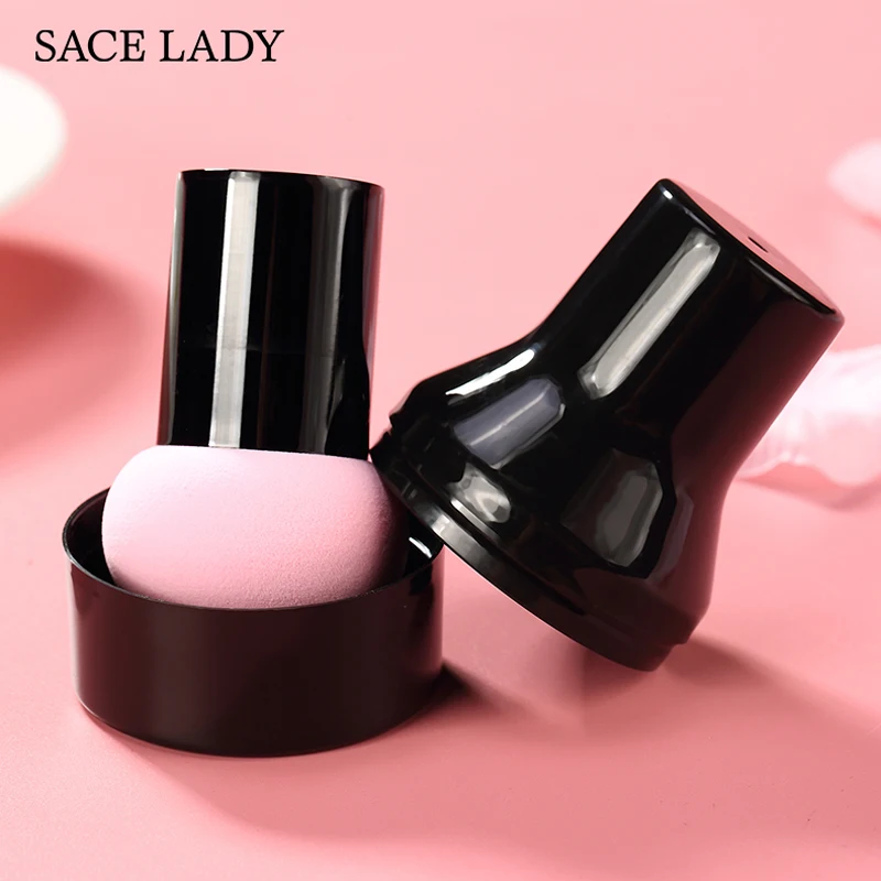 Спонж для макияжа SACE LADY губка нанесения основы под макияж сухого и влажного