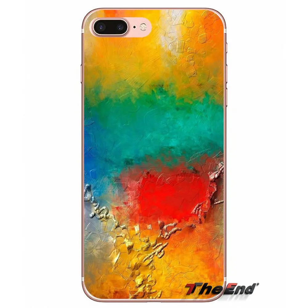 Transparent TPU Case Textures Spot Rainbow For Samsung Galaxy S2 S3 S4 S5 MINI S6 S7 edge S8 S9 Plus Note 2 3 4 5 8 Coque Fundas | Мобильные