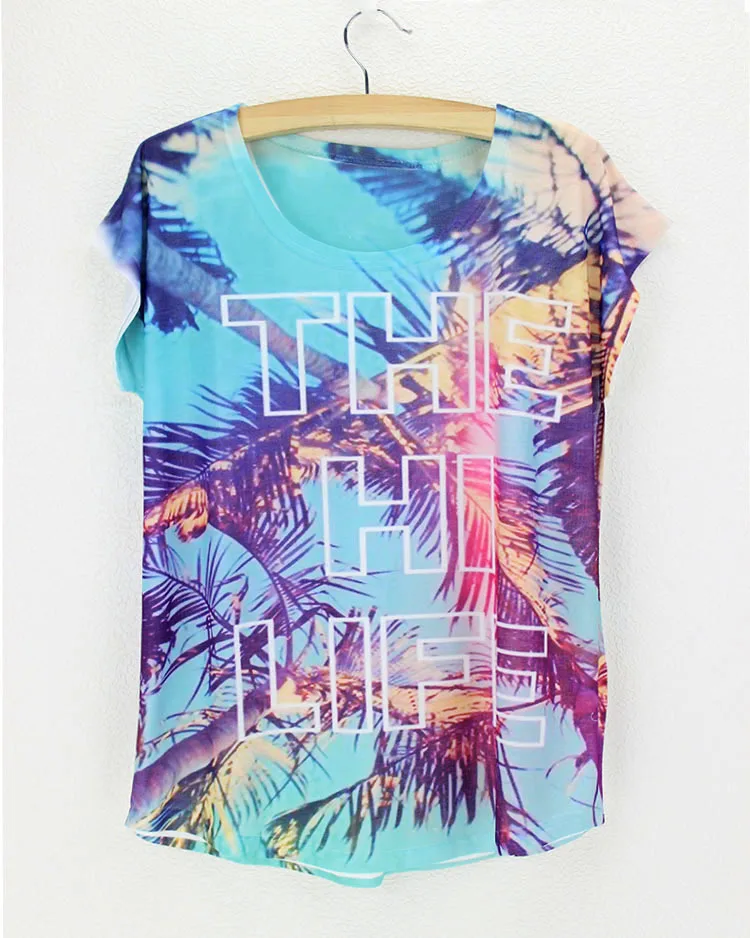 graffiti wall scrawl eiffel tower black women clothing tops new arrival polyester good quality tie dye tshirts | Женская одежда