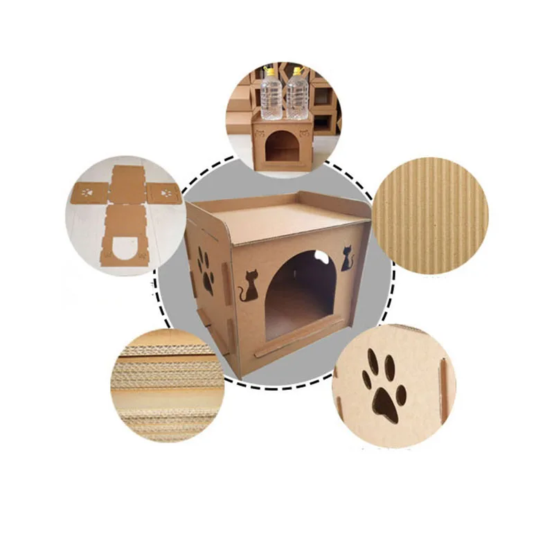 Гофрированная бумага Кошкин дом захват площадка кот царапин доска игрушки