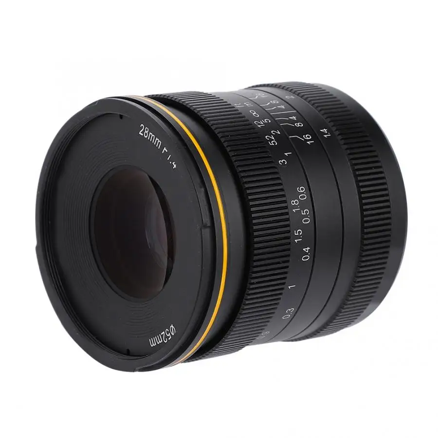 Kamlan 28 мм f1.4 широкоугольный APS-C ручной объектив для беззеркальной камеры s for-M sony Fuji M4/3 Canon объектив камеры