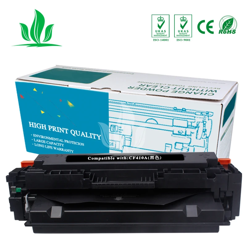 1 упаковка 410A CF410A тонер картридж совместимый для HP LaserJetPro M452dn/M477fdw/M477fnw ZH|Картриджи