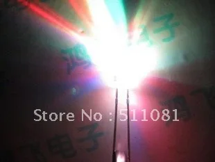 50 шт. 2PIN 5 мм RGB 7 цветов медленная вспышка светодиодный светильник(светодиодный) Новые продукты и ROHS 5 мм RGB 7 цветов медленная вспышка светодиодный