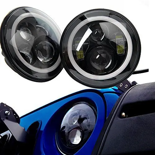 Фара передняя для мотоцикла Jeep Wrangler JK TJ LJ 40 Вт 7 дюймов