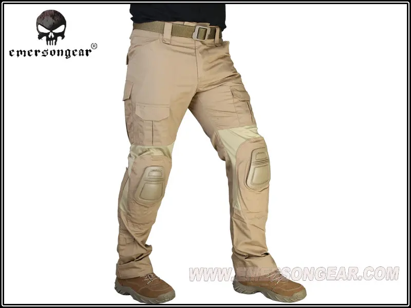 EMERSON Gen2 Combat Pants Airsoft Military bdu Trousers with Knee Pad Coyote Brown EM7038C