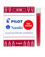 Red Ink 6 pcs 2 шт. PILOT 78 г+ ручка для фонтана 22 К позолоченный перьевая ручка или IC-50 картриджи заправки 4 цвета на выбор - Цвет: Red Ink 6 pcs